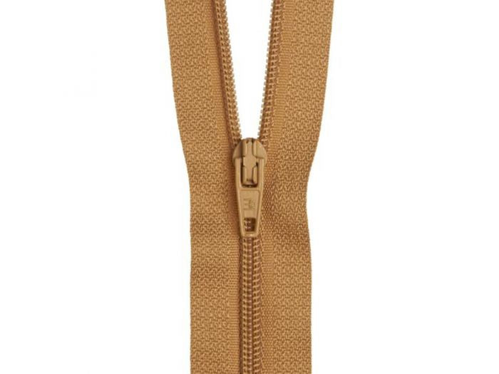 56cm Brown Gold Zipper