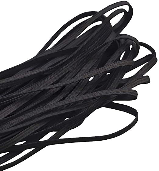 3mm Black Elastic