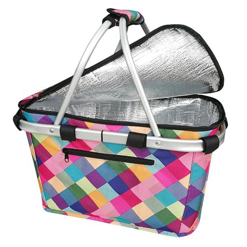 Insulated Carry Basket-Harlequin