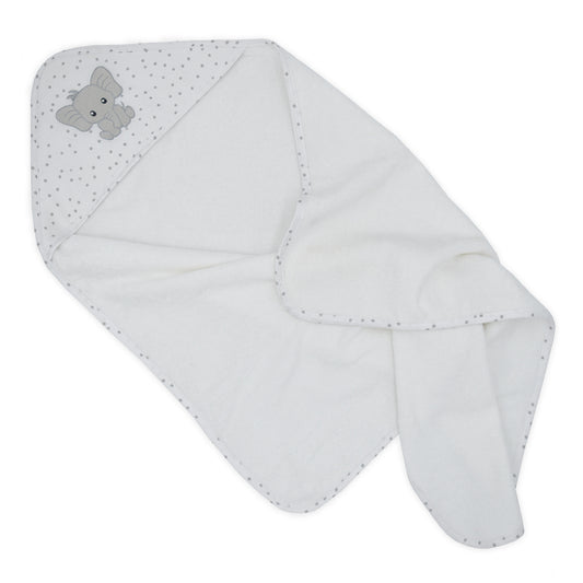 Baby Hooded Towel - Pitter Patter Elephant