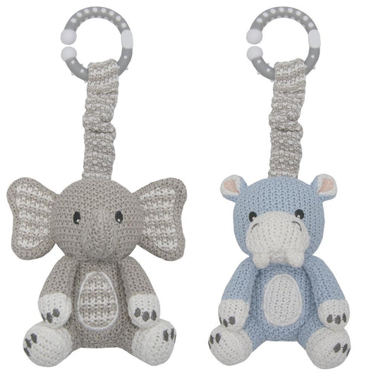 Stroller Toy Elephant & Hippo