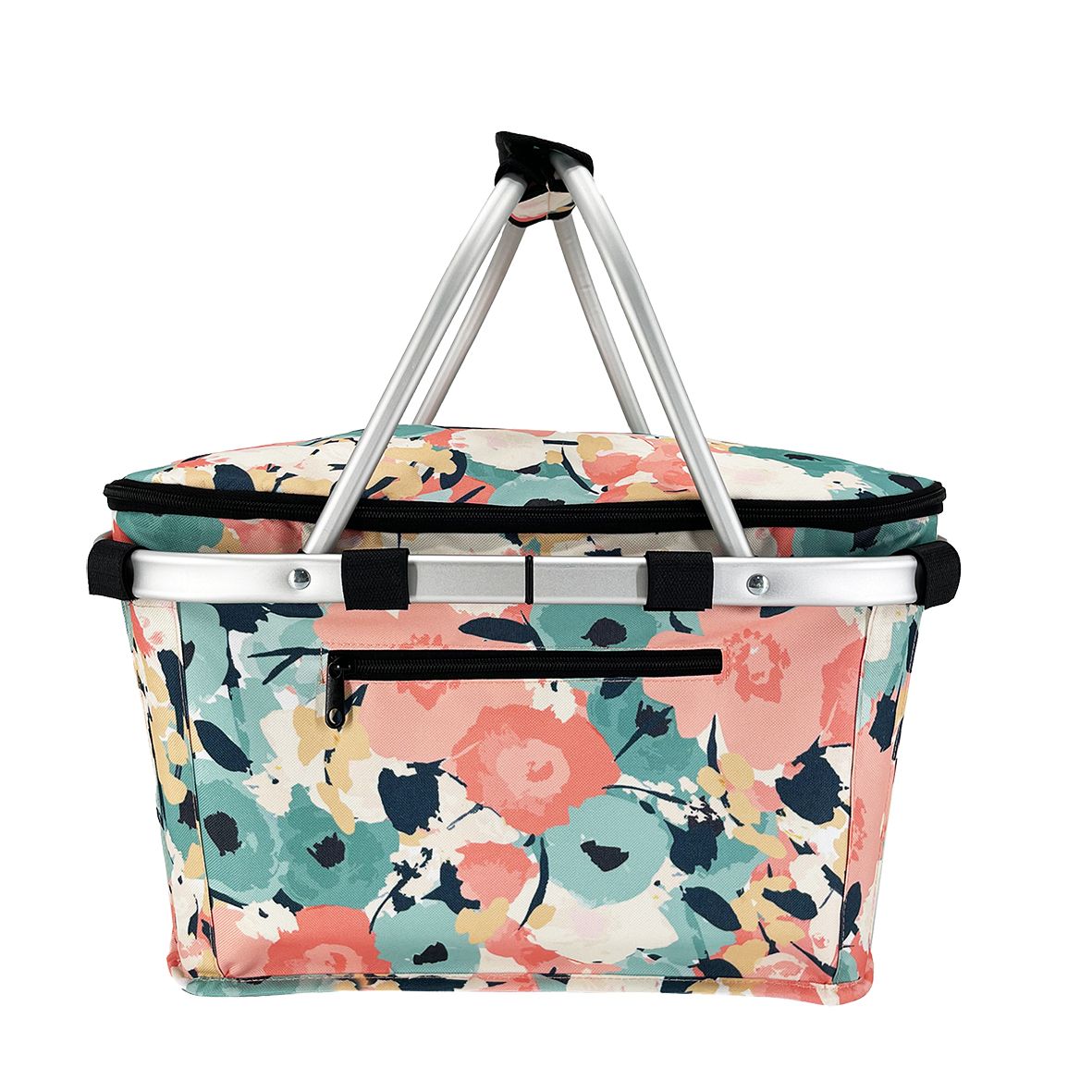 Insulated Carry Basket Pastel Blooms