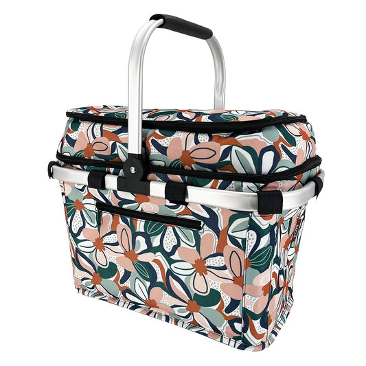 4 Person Insulated Picnic Basket Desert Floral