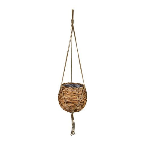 Rae Rattan Hanging Basket