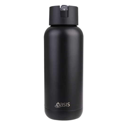 Moda Triple Wall Insulated Drink Bottle 1L Black