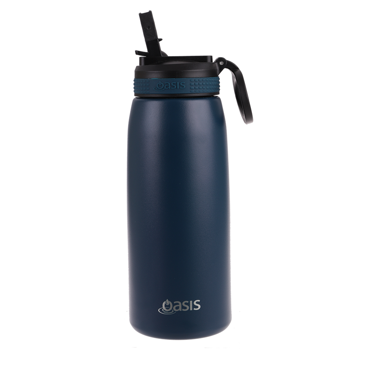 Insulated Sports Drink Bottle With Sipper Straw 780ml Navy