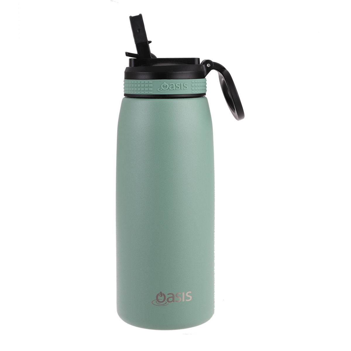 Insulated Sports Drink Bottle With Sipper Straw 780ml Sage Green