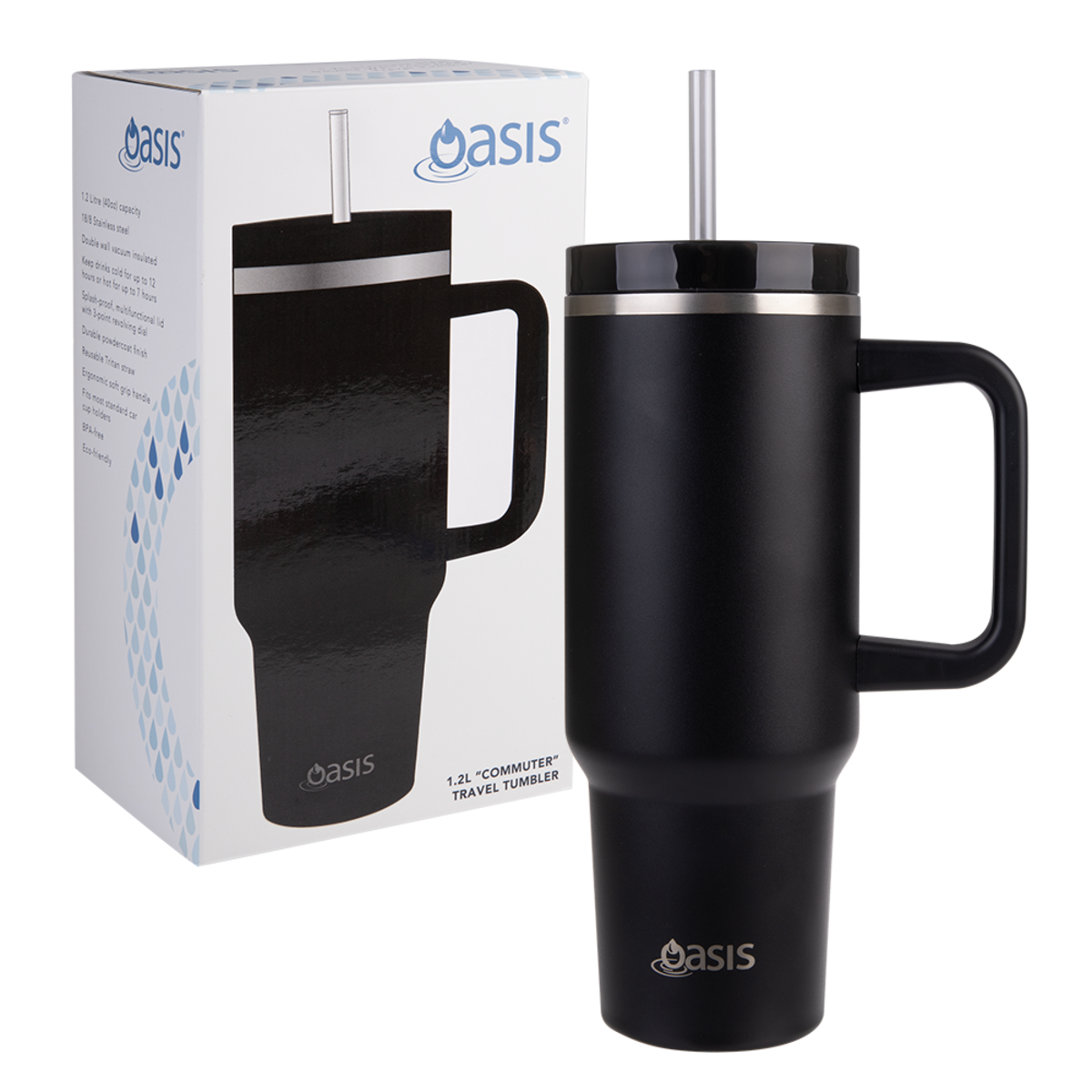 Commuter Travel Tumbler 1.2L Black