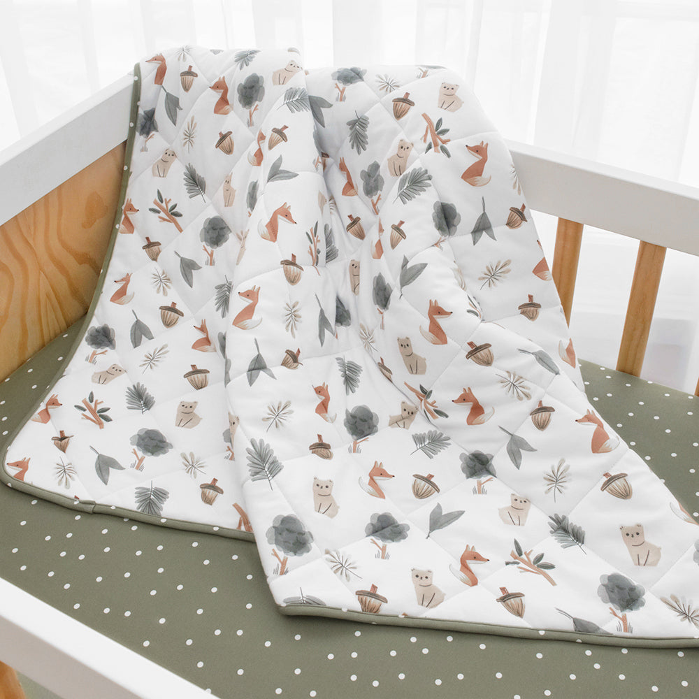 Cot Fitted Sheets - Forest Retreat