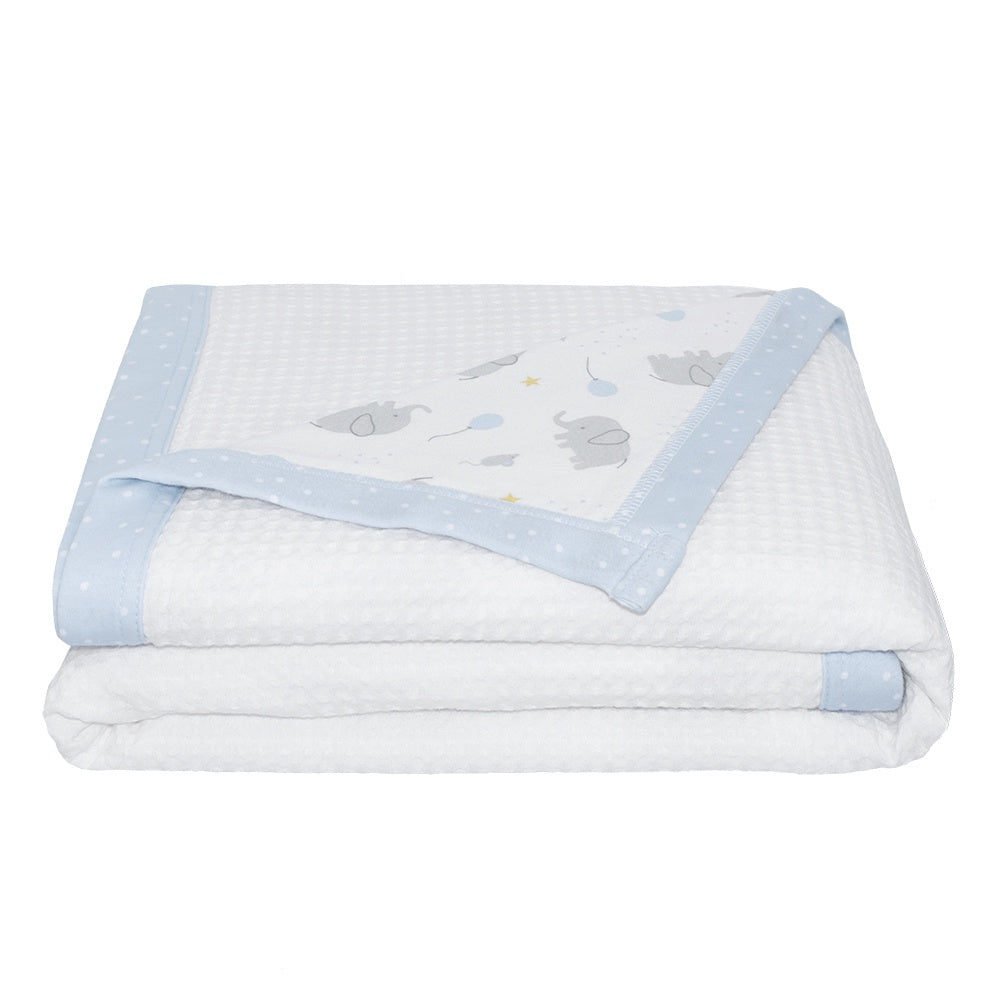 Cot Waffle Blanket - Mason/Confetti