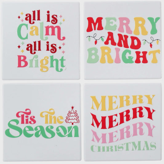 Coasters Merry & Bright