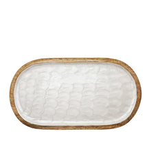 Como Oval Serving Tray - Pearl Natural