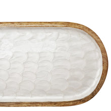 Como Oval Serving Tray - Pearl Natural