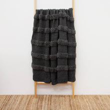 Darby Chenille Throw - Charcoal