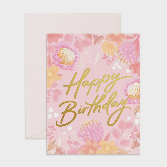 Happy Birthday Floribunda Greeting Card