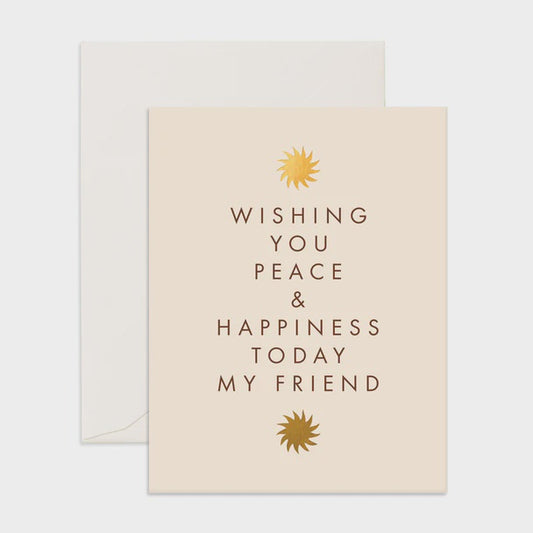 Peace & Happiness Greeting Card