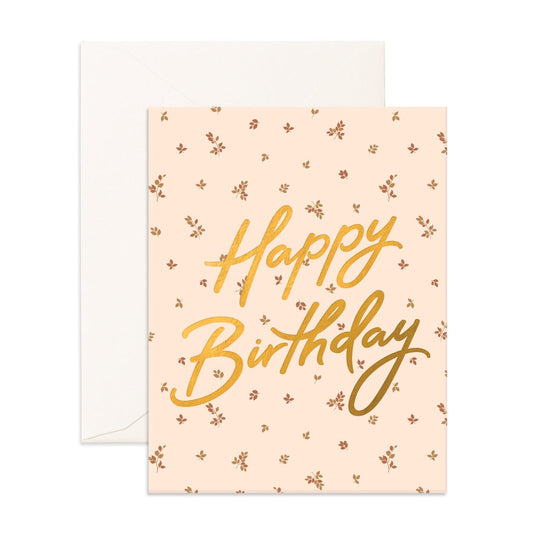 Happy Birthday Birch Greeting Card