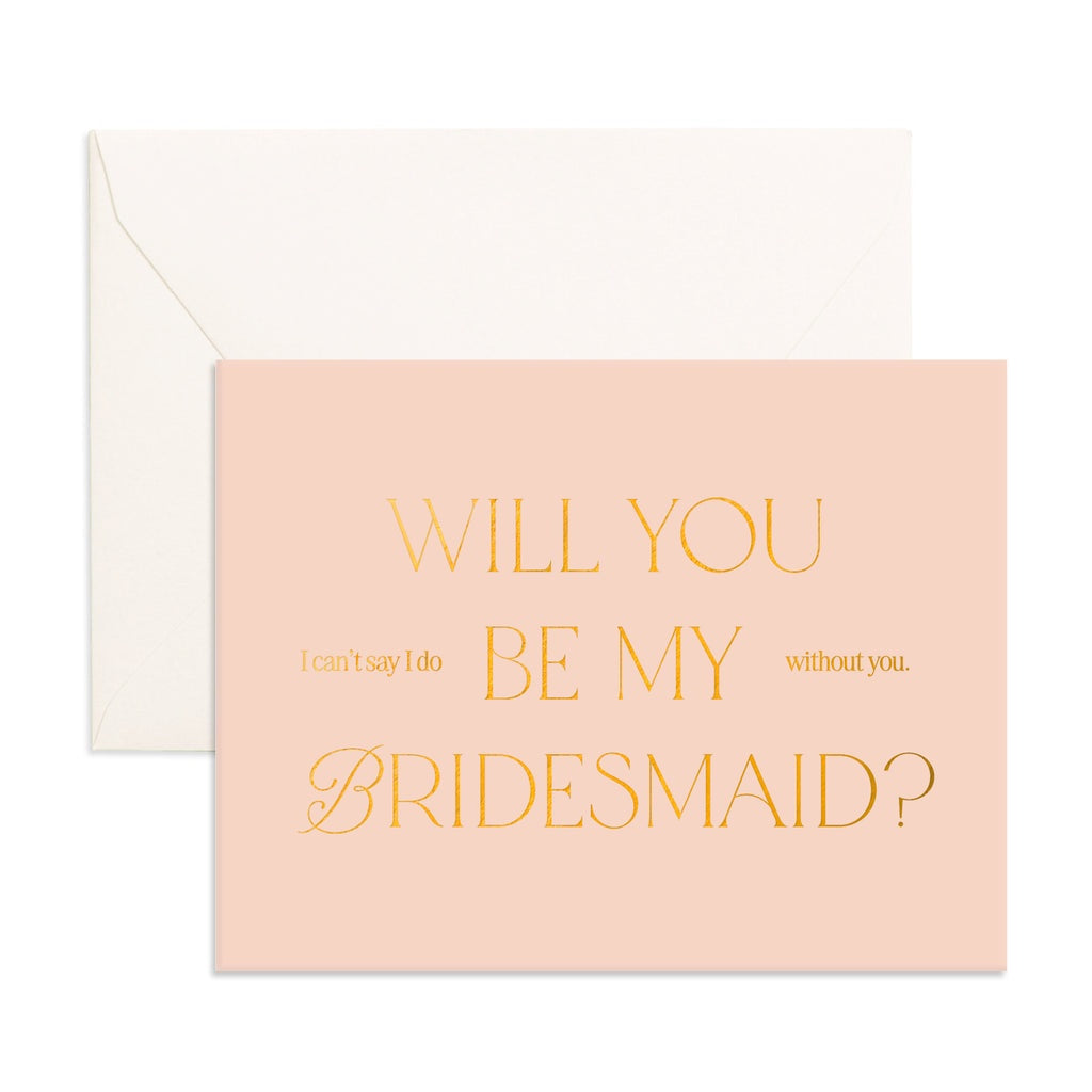Will You Bridesmaid Letter Greeting Card