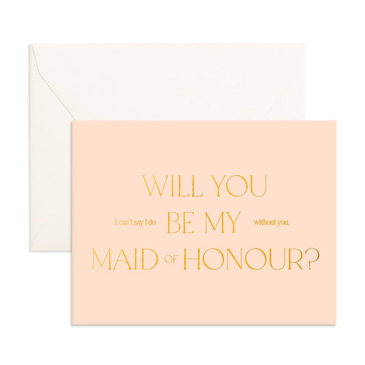 Will You Maid Letter Greeting Card