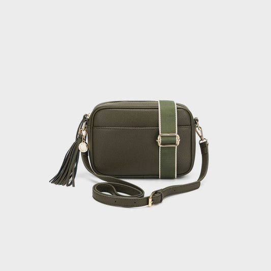 Indie Dark Olive Crossbody Bag