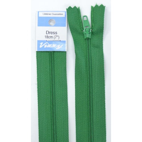 18cm Emerald Zipper