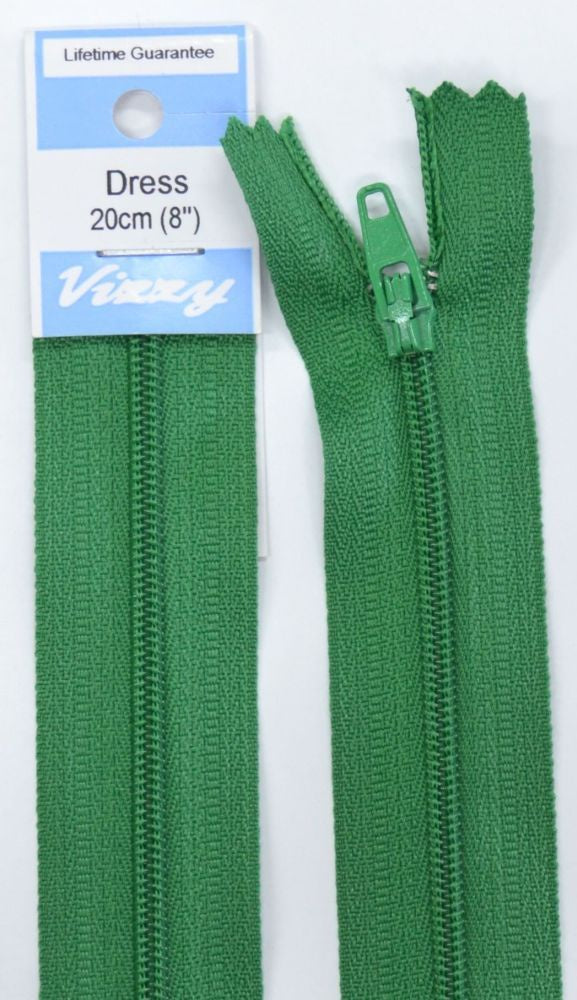 20cm Emerald Zipper
