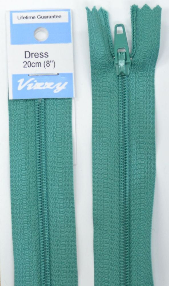 20cm Sea Mist Zipper