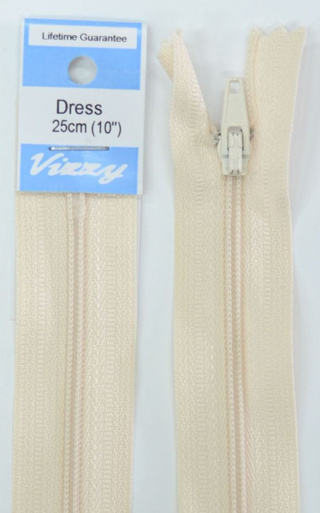 25cm Linen Zipper