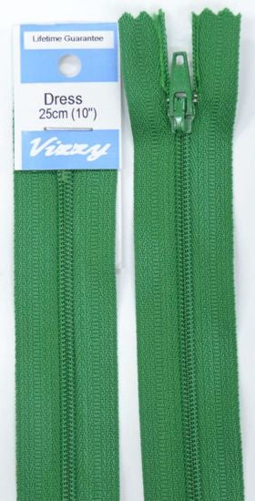 25cm Emerald Zipper