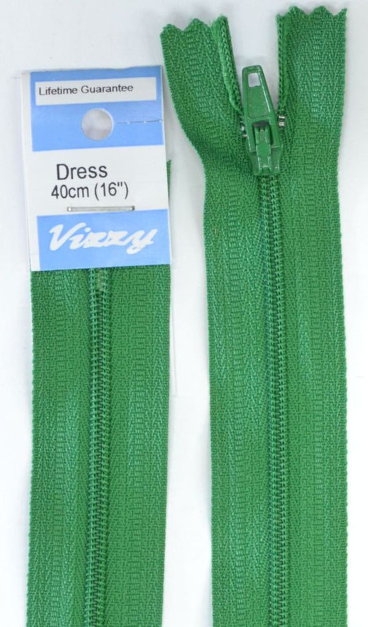 40cm Emerald Zipper