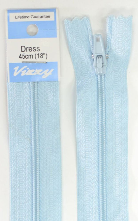 45cm Sky Blue Zipper