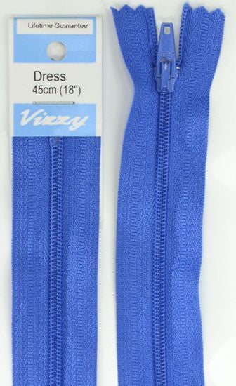 45cm Royal Blue Zipper