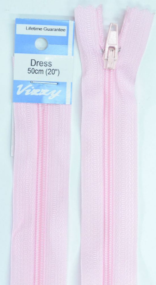 50cm Baby Pink Zipper