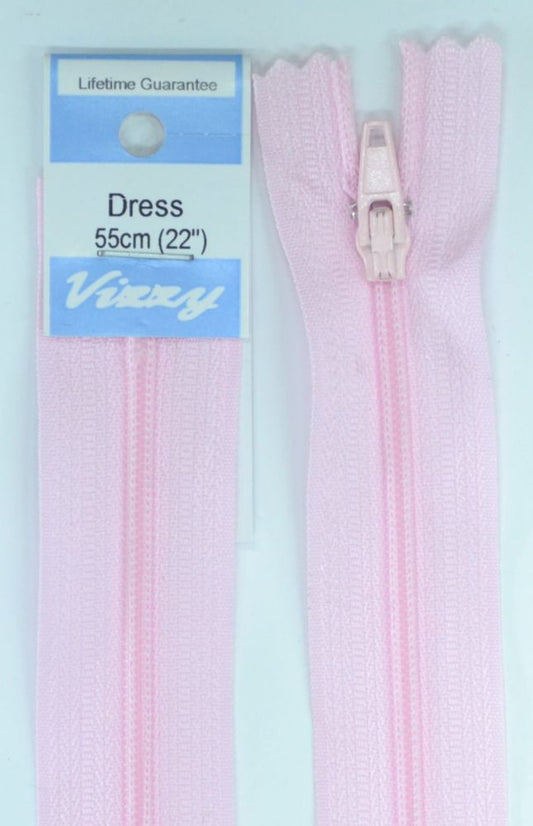 55cm Baby Pink Zipper