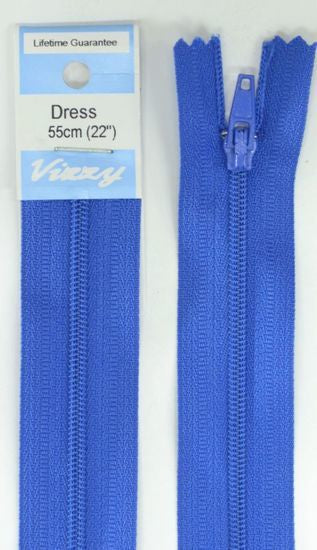 55cm Royal Blue Zipper