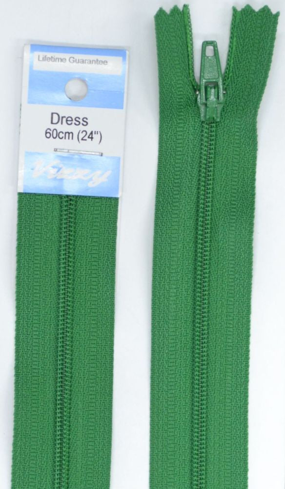 60cm Emerald Zipper