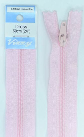 60cm Baby Pink Zipper