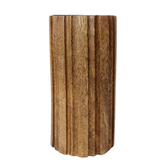 Wood Candle Holder 20x10
