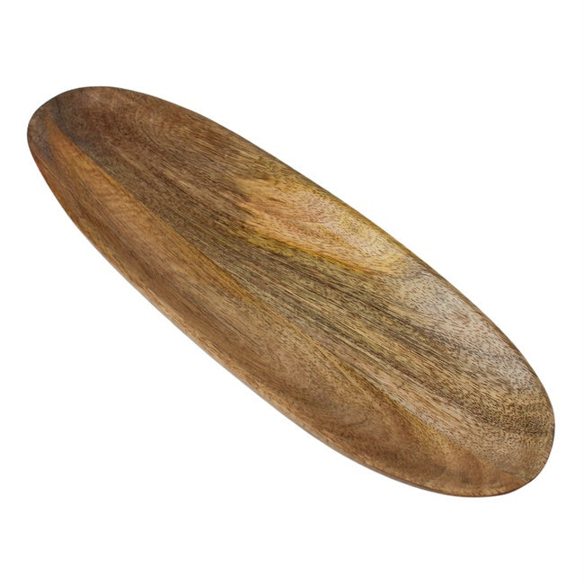 Wood Oval Tray 40x13cm