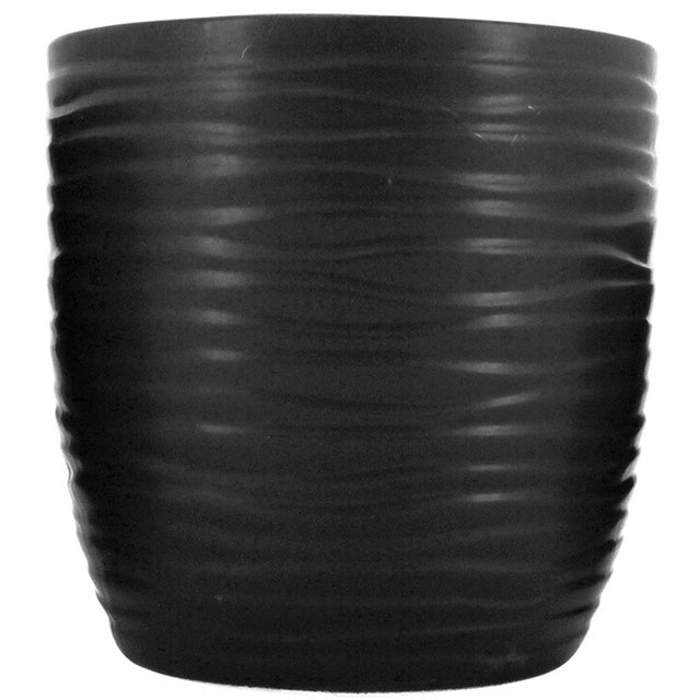 Ruffled Planter Black