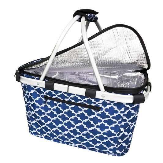 Insulated Carry Basket-Moroccan Navy