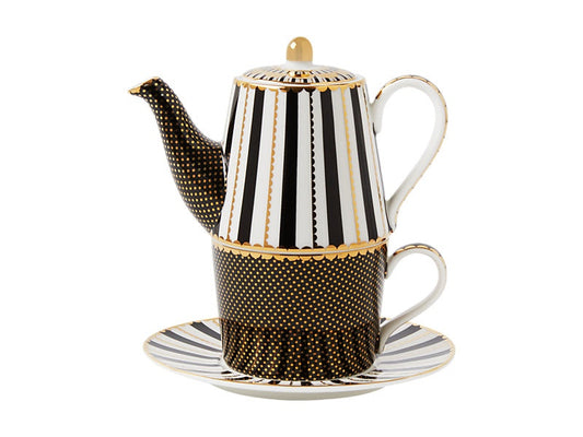 Teas & C's Regency Tea for One With Infuser 340ML Black