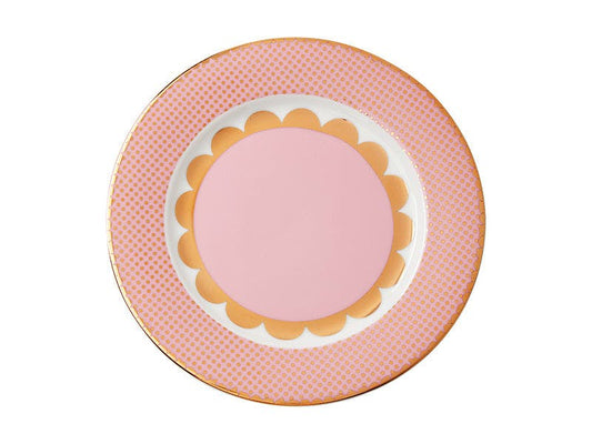 Teas & C's Regency Rim Plate 19.5cm Pink