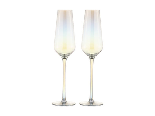Glamour Flute 230ML Set of 2 Iridescent Gift Boxed