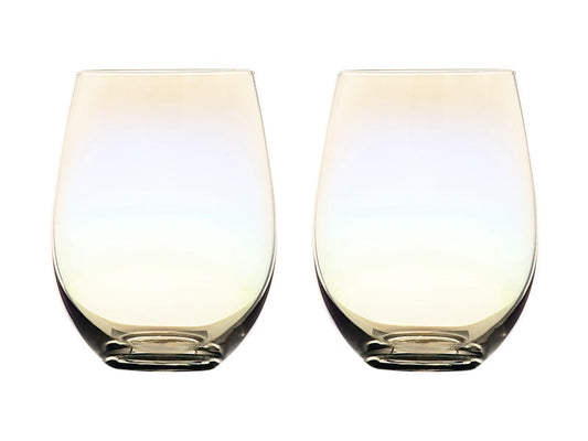 Glamour Stemless Glass 560ML Set of 2 Iridescent