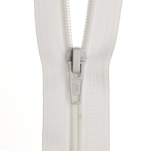 40cm White Zipper